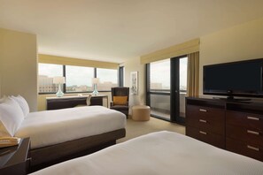 Room, 2 Queen Beds, (Screened Balcony) | Minibar, in-room safe, desk, laptop workspace