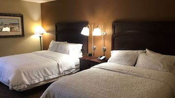 Room, 2 Queen Beds, Non Smoking | Individually decorated, individually furnished, desk, laptop workspace