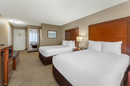 Room, 2 Double Beds, Non Smoking, River View (Larger unit) | Premium bedding, pillowtop beds, desk, laptop workspace. Comfort Inn Memphis Downtown