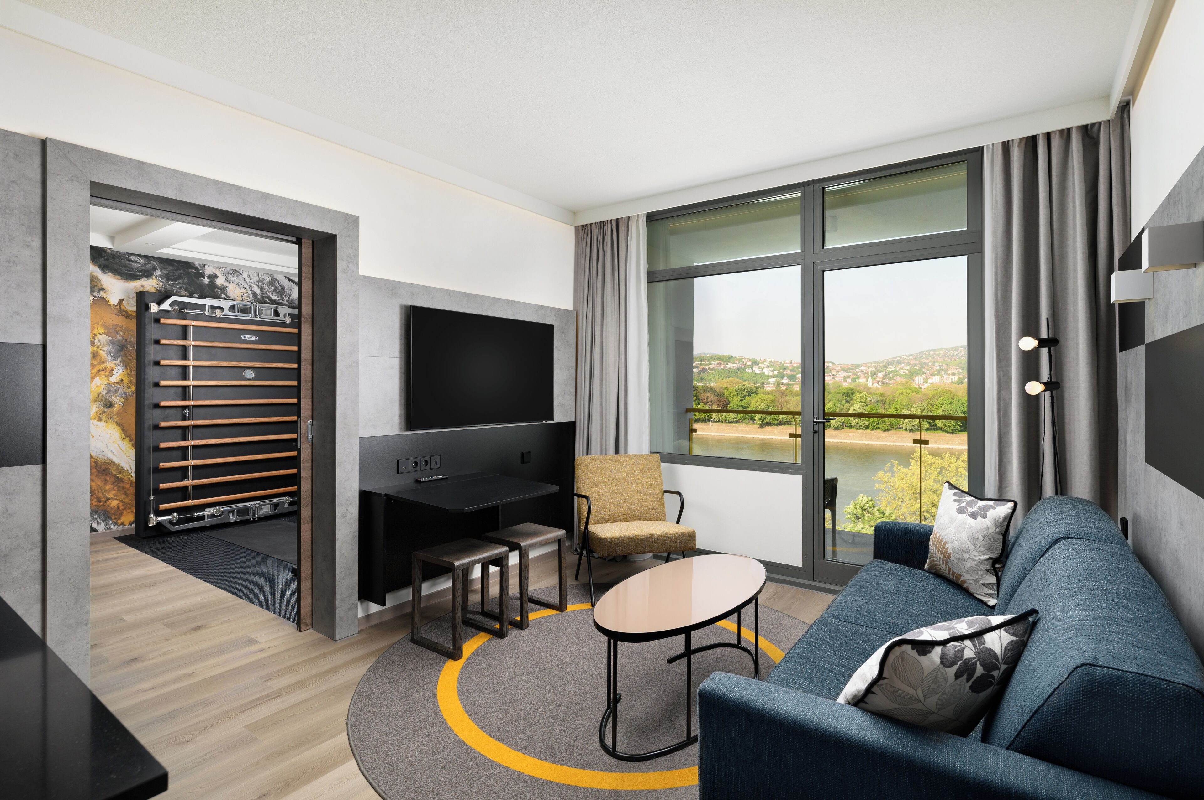 lifestyle apartment | living area | 32-inch lcd tv with cable channels, tv