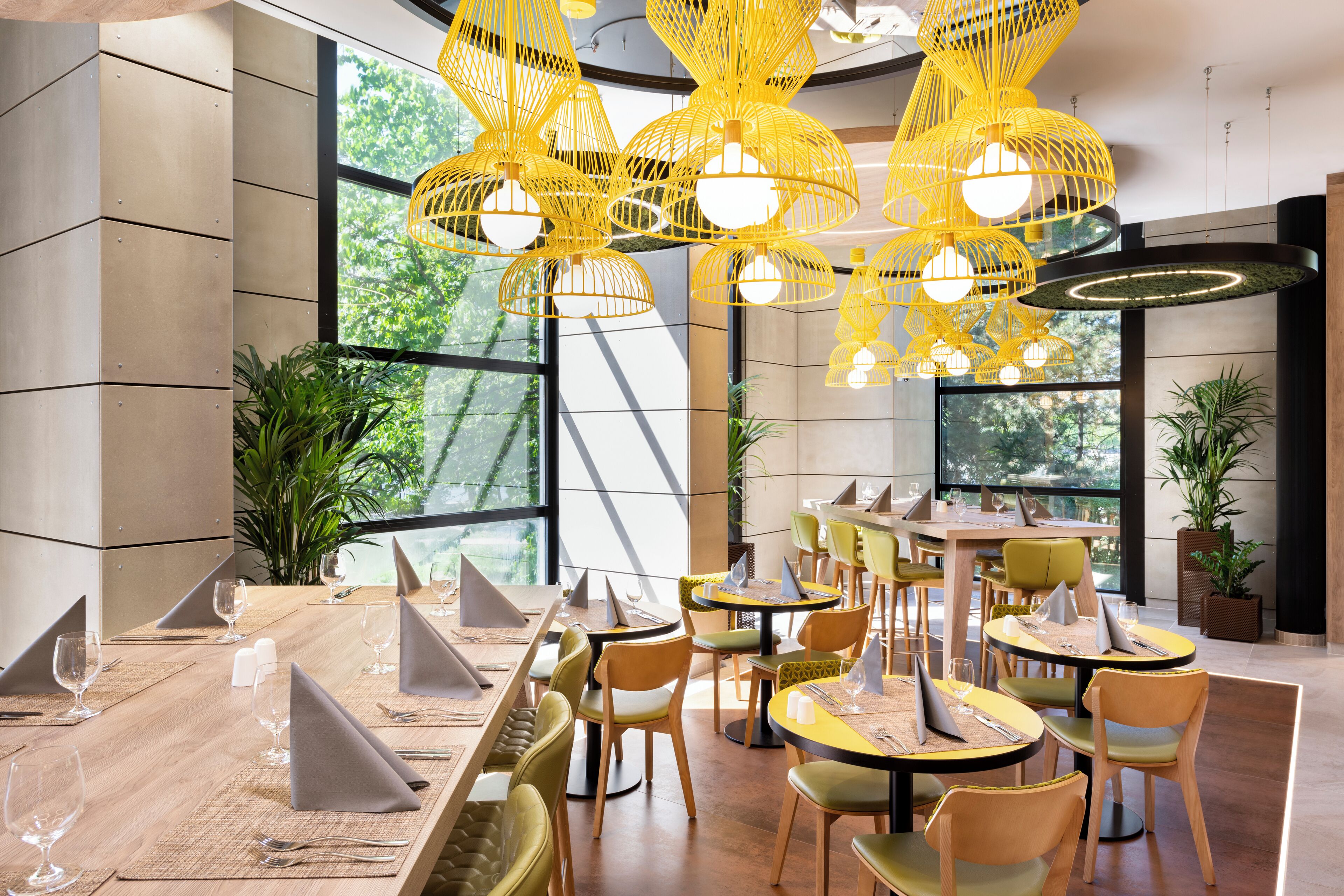 breakfast, lunch served; local and international cuisine, garden views