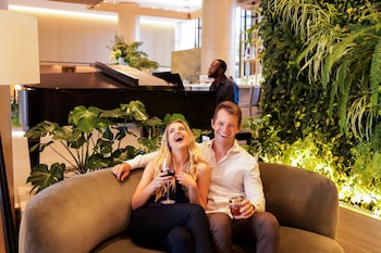 Lobby lounge at Fairmont Century Plaza Los Angeles at Beverly Hills
