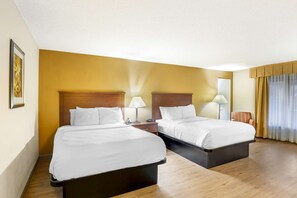 Standard Room, 2 Queen Beds, Accessible, Refrigerator & Microwave | In-room safe, desk, laptop workspace, blackout curtains