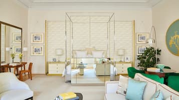 Frette Italian sheets, premium bedding, minibar, in-room safe