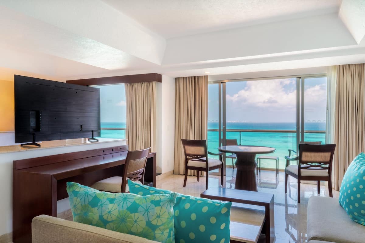 Premium bedding, down duvets, pillow-top beds, free minibar