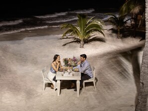 On the beach, white sand, scuba diving, snorkeling