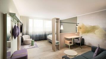 Junior-Suite, 1 King-Bett | Allergikerbettwaren, Zimmersafe, Schreibtisch