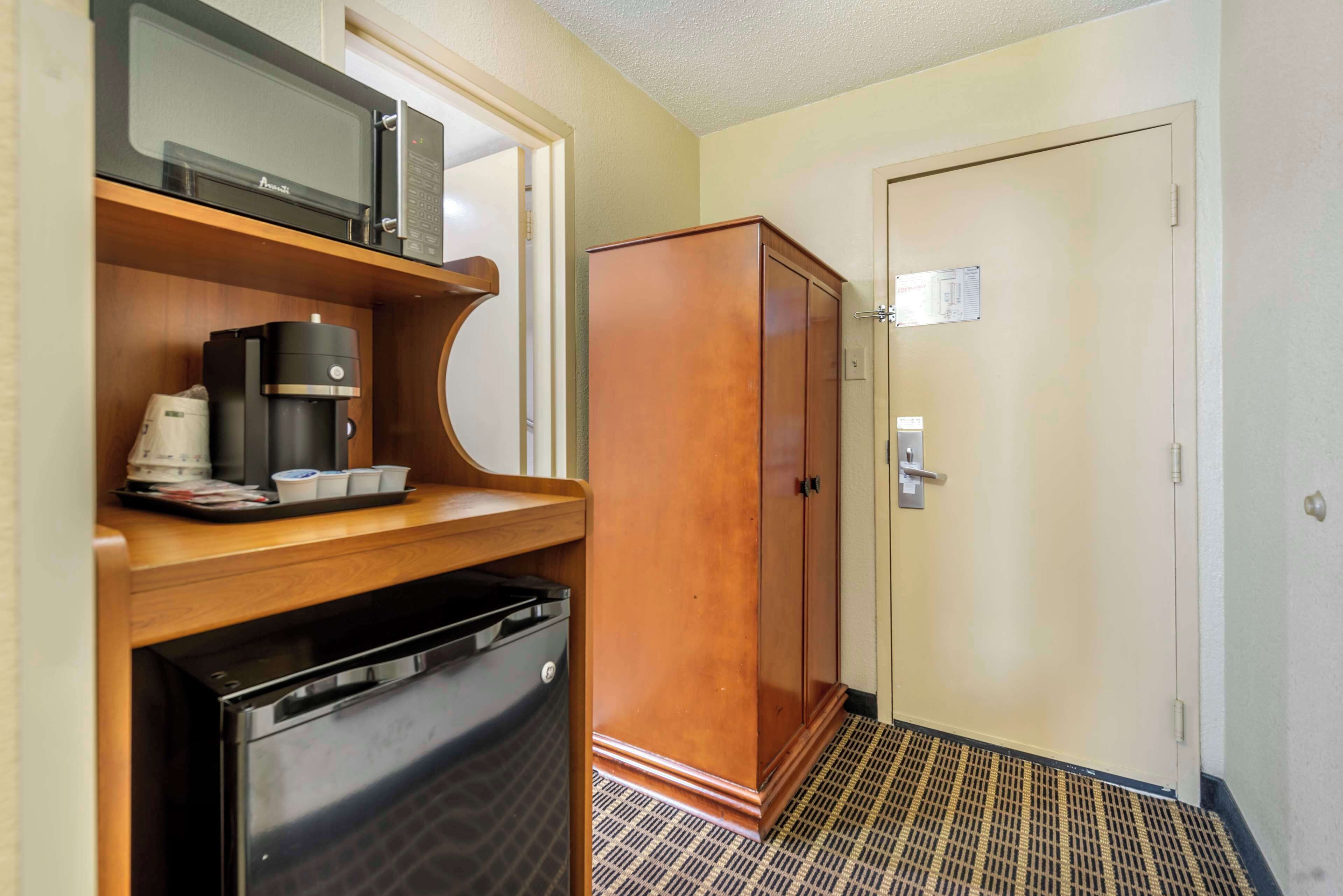 standard room, 2 queen beds, non smoking, refrigerator | 1 bedroom, desk, laptop workspace, iron/ironing board