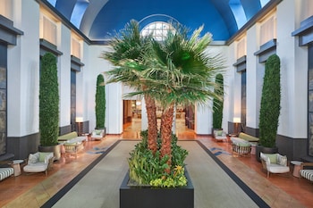 View from property looking out at Walt Disney World Dolphin