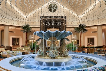 Hotel entrance and lobby at Walt Disney World Dolphin