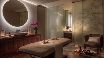 Body treatments, aromatherapy, body wraps, body scrubs, facials