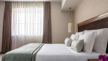 Hypoallergeen beddengoed, donsdekens, een minibar, een kluis op de kamer