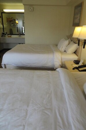 Standard Room, 2 Queen Beds | Desk, blackout drapes, iron/ironing board, free cribs/infant beds - Days Inn by Wyndham Plainfield (Plainfield)