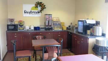 Free daily on-the-go breakfast