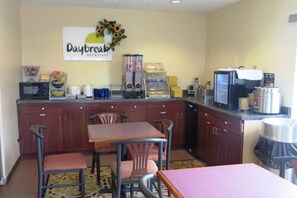Free daily on-the-go breakfast 