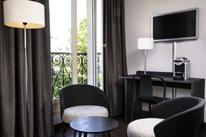 40-inch flat-screen TV with satellite channels, TV, Netflix - Hotel Elysees Regencia (Paris)