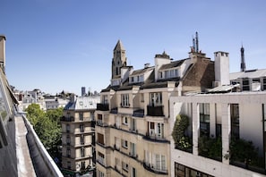 Vue sur la ville depuis l’hébergement