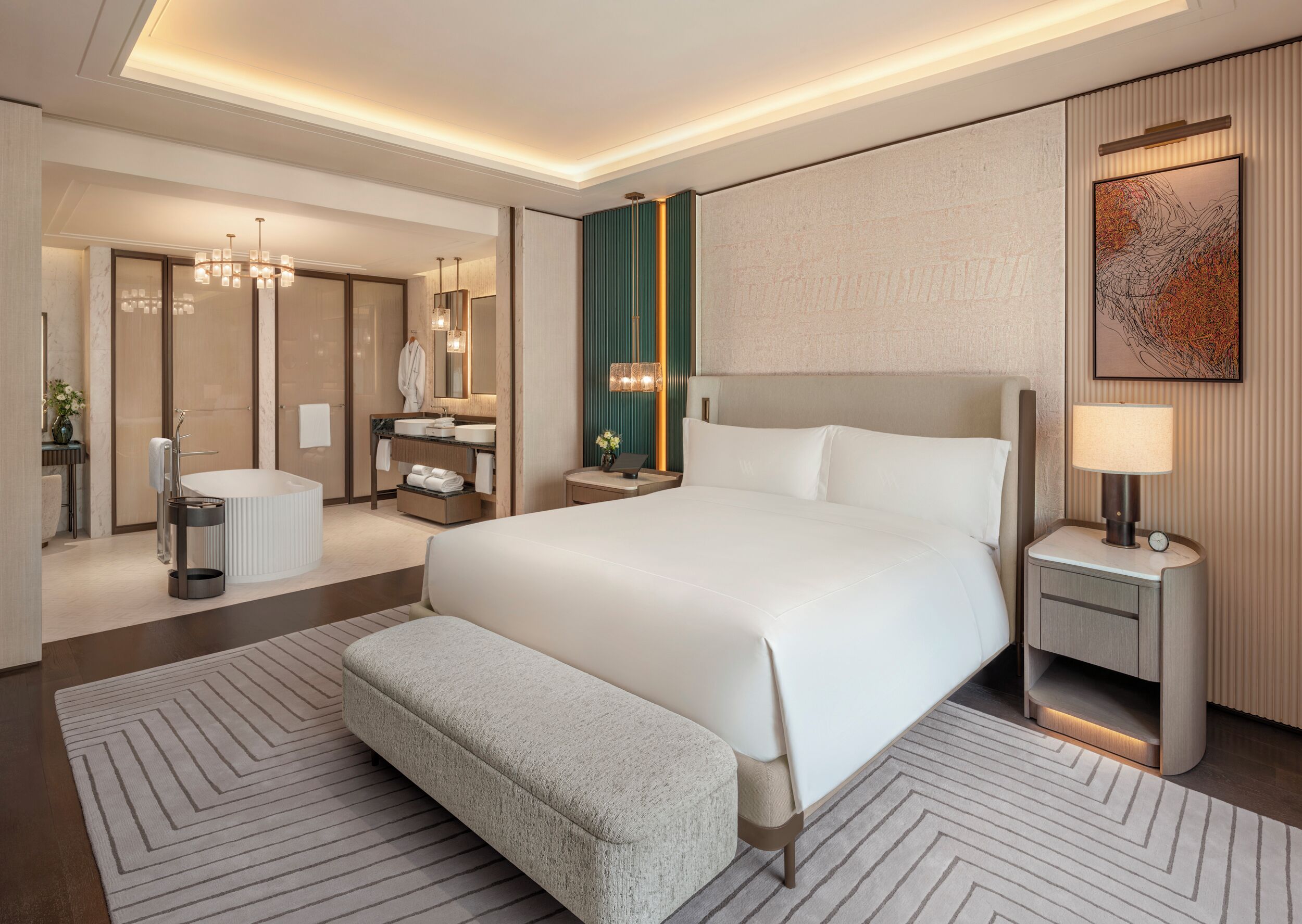 Suite Signature, 1 cama de matrimonio grande | Minibar, caja fuerte, escritorio y cortinas opacas