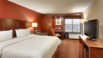 Hypo-allergenic bedding, in-room safe, desk, laptop workspace