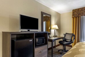 Blackout drapes, iron/ironing board, rollaway beds, free WiFi