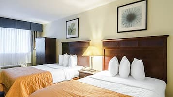 In-room safe, desk, laptop workspace, soundproofing
