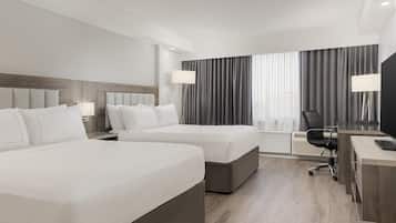 Suite, 2 Queen Beds (Living Room) | Premium bedding, down comforters, pillowtop beds, in-room safe