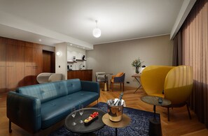 Suite, 1 King Bed | Living area | TV - Reykjavik Natura - Berjaya Iceland Hotels (Reykjavik)