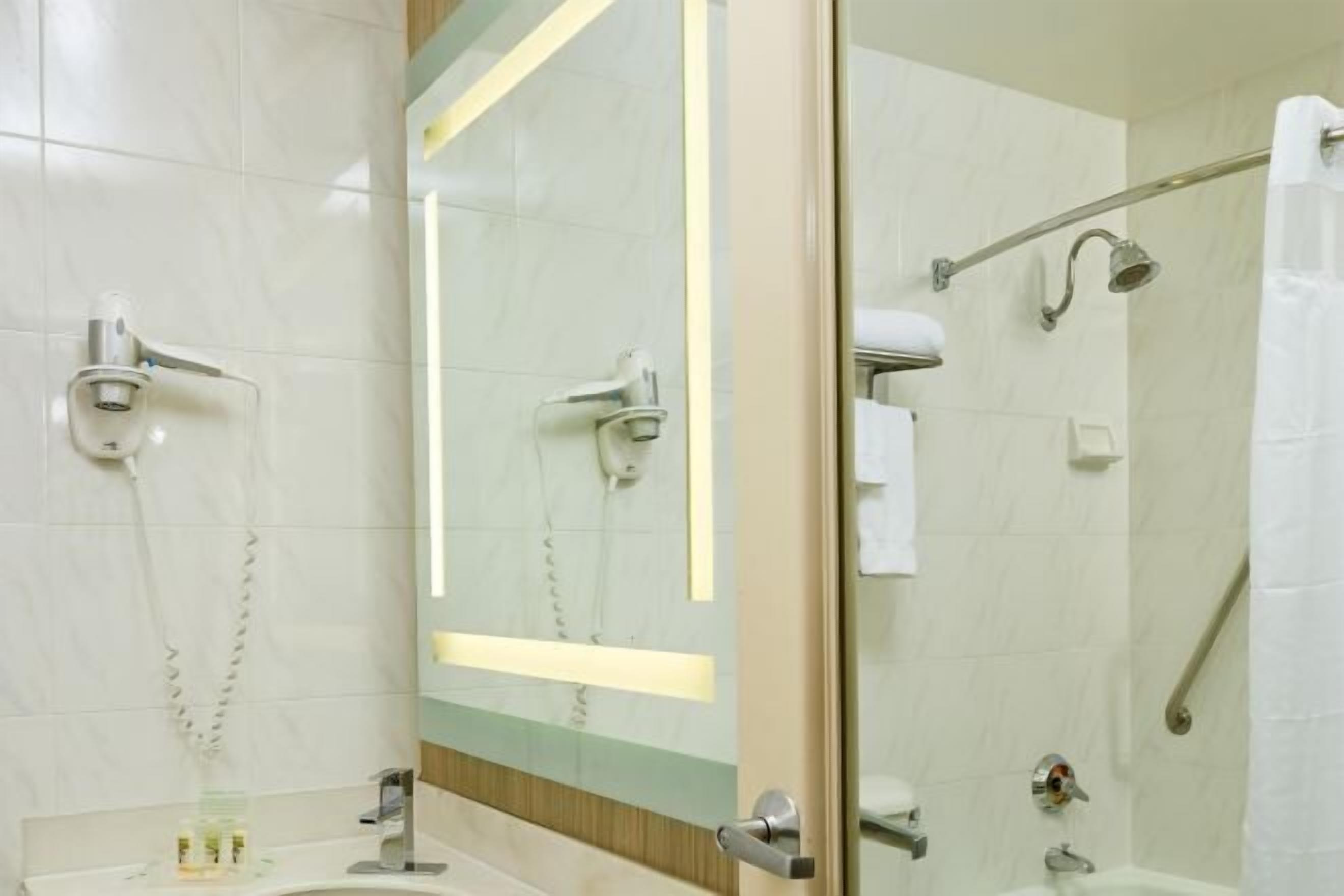 Bathroom | Combined shower/tub, eco-friendly toiletries, hair dryer, towels