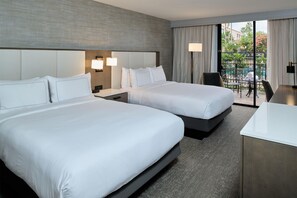 In-room safe, desk, laptop workspace, blackout curtains