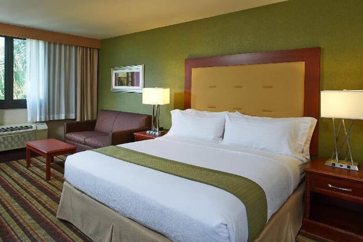 In-room safe, desk, laptop workspace, blackout drapes