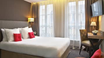 Literie de qualité supérieure, surmatelas, minibar