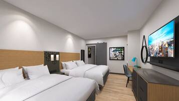 In-room safe, desk, iron/ironing board, rollaway beds