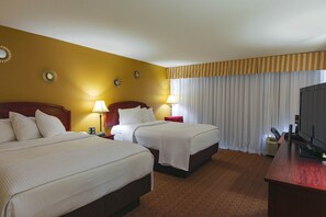 Standard Room, 2 Queen Beds, Non Smoking | Hypo-allergenic bedding, blackout drapes, iron/ironing board, free WiFi