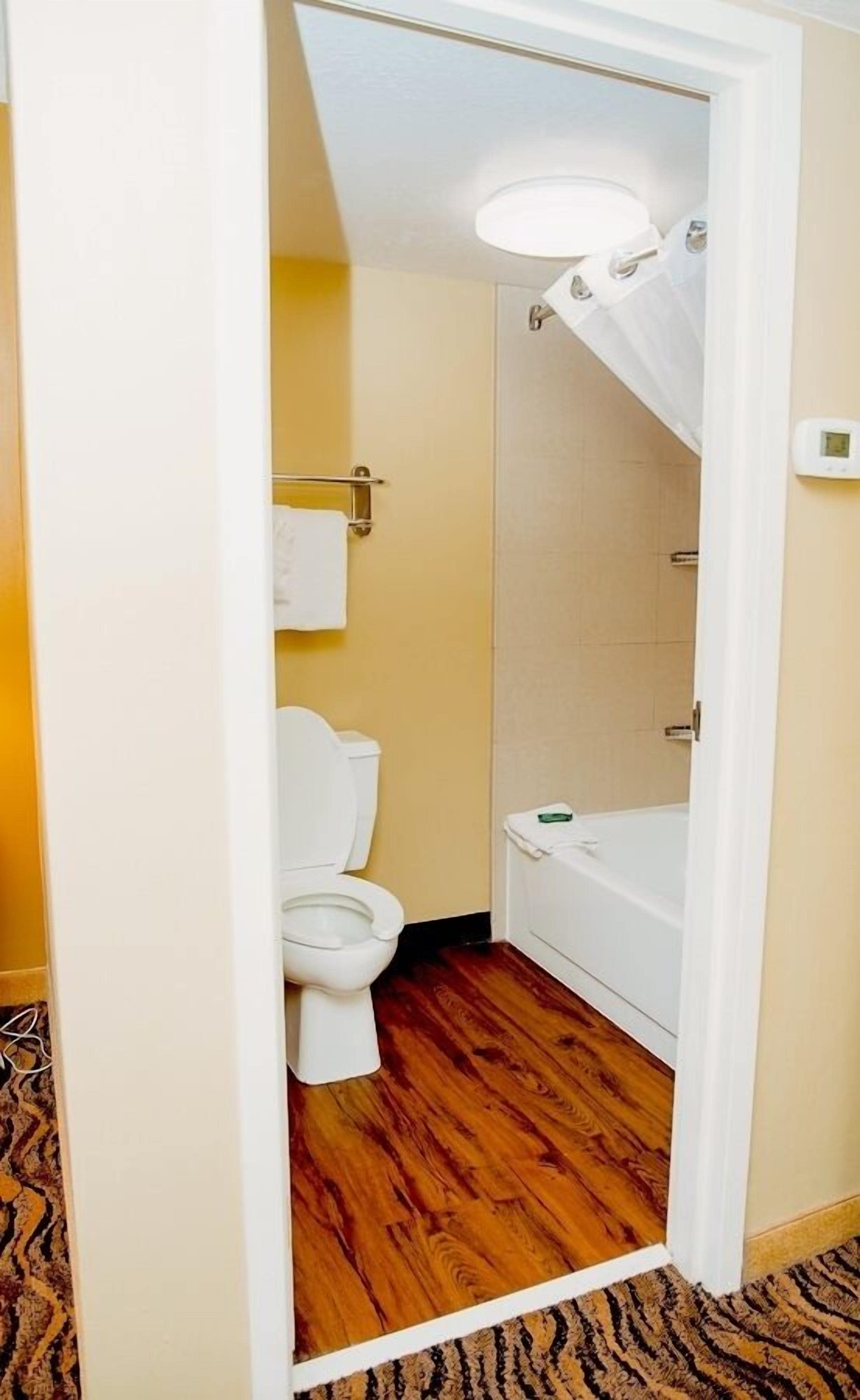 hypo-allergenic bedding, blackout curtains, iron/ironing board