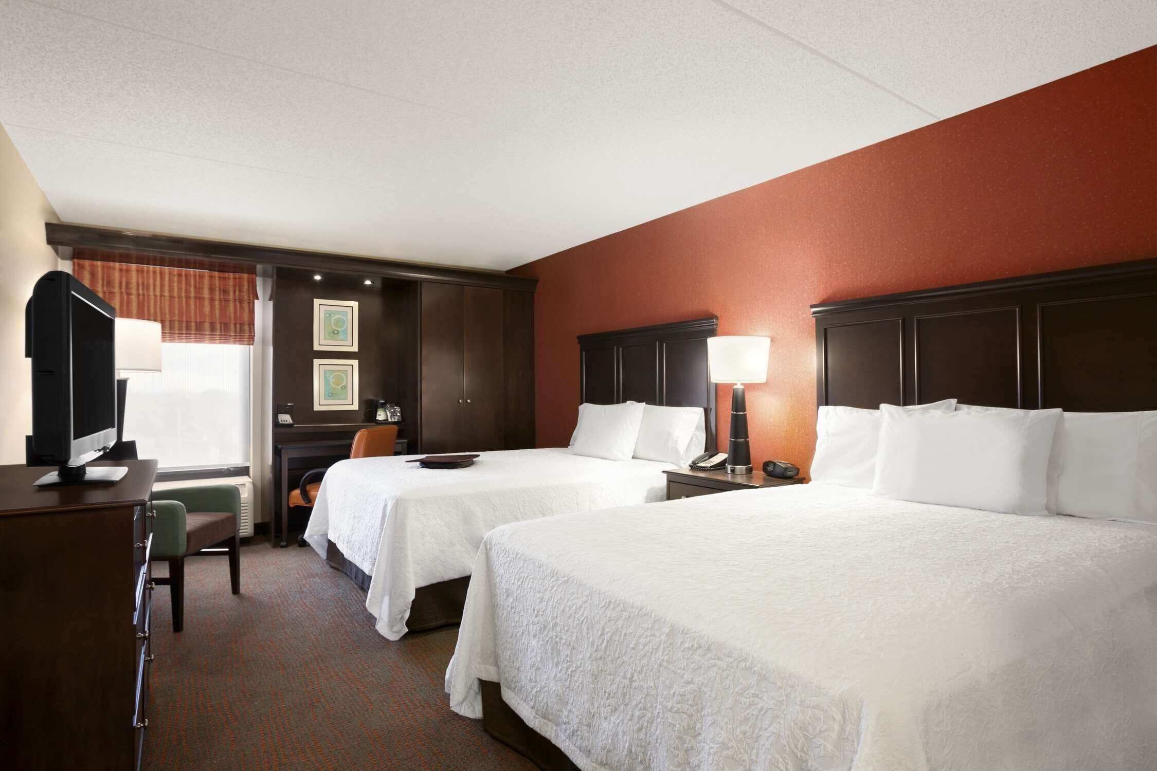 Premium bedding, desk, blackout drapes, iron/ironing board