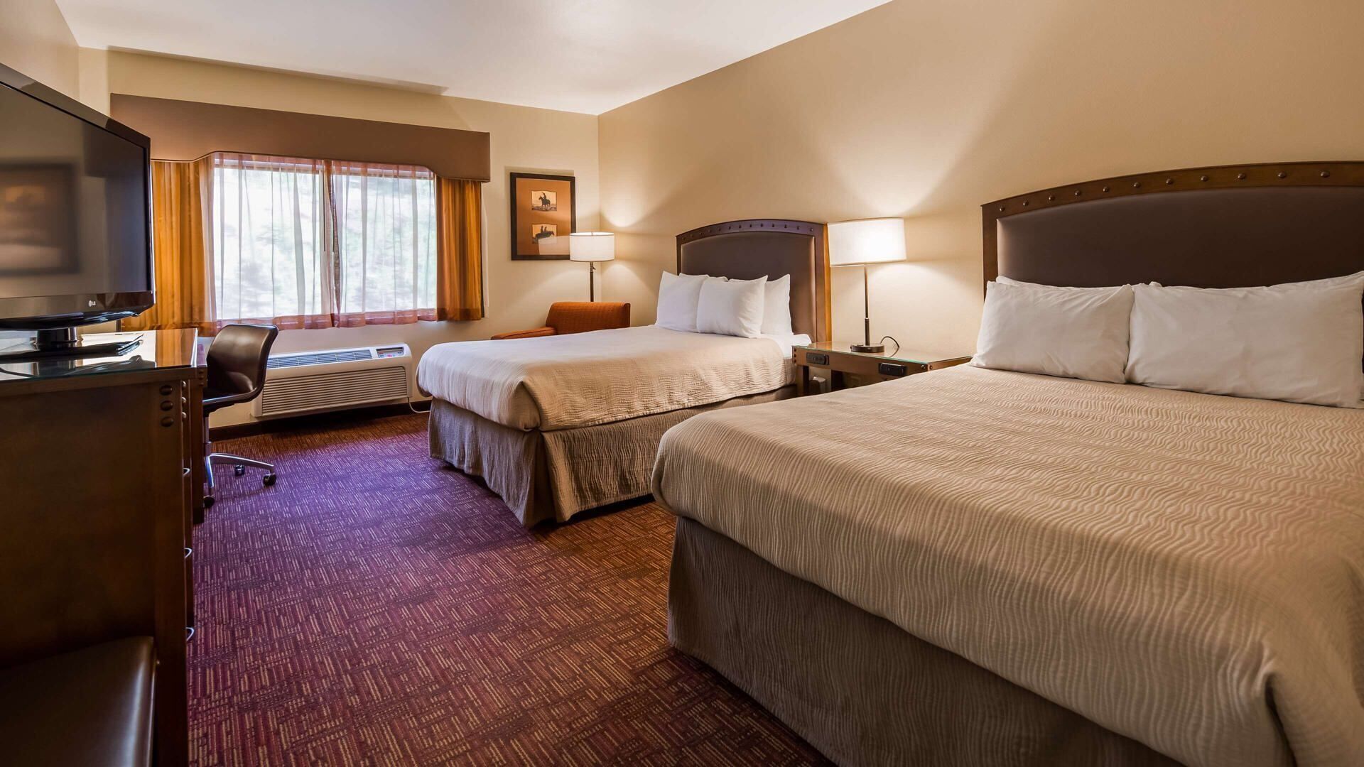 Egyptian cotton sheets, premium bedding, memory foam beds, in-room safe