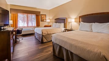 Egyptian cotton sheets, premium bedding, memory-foam beds, in-room safe