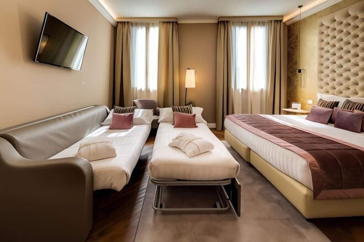 Minibar, in-room safe, desk, blackout curtains