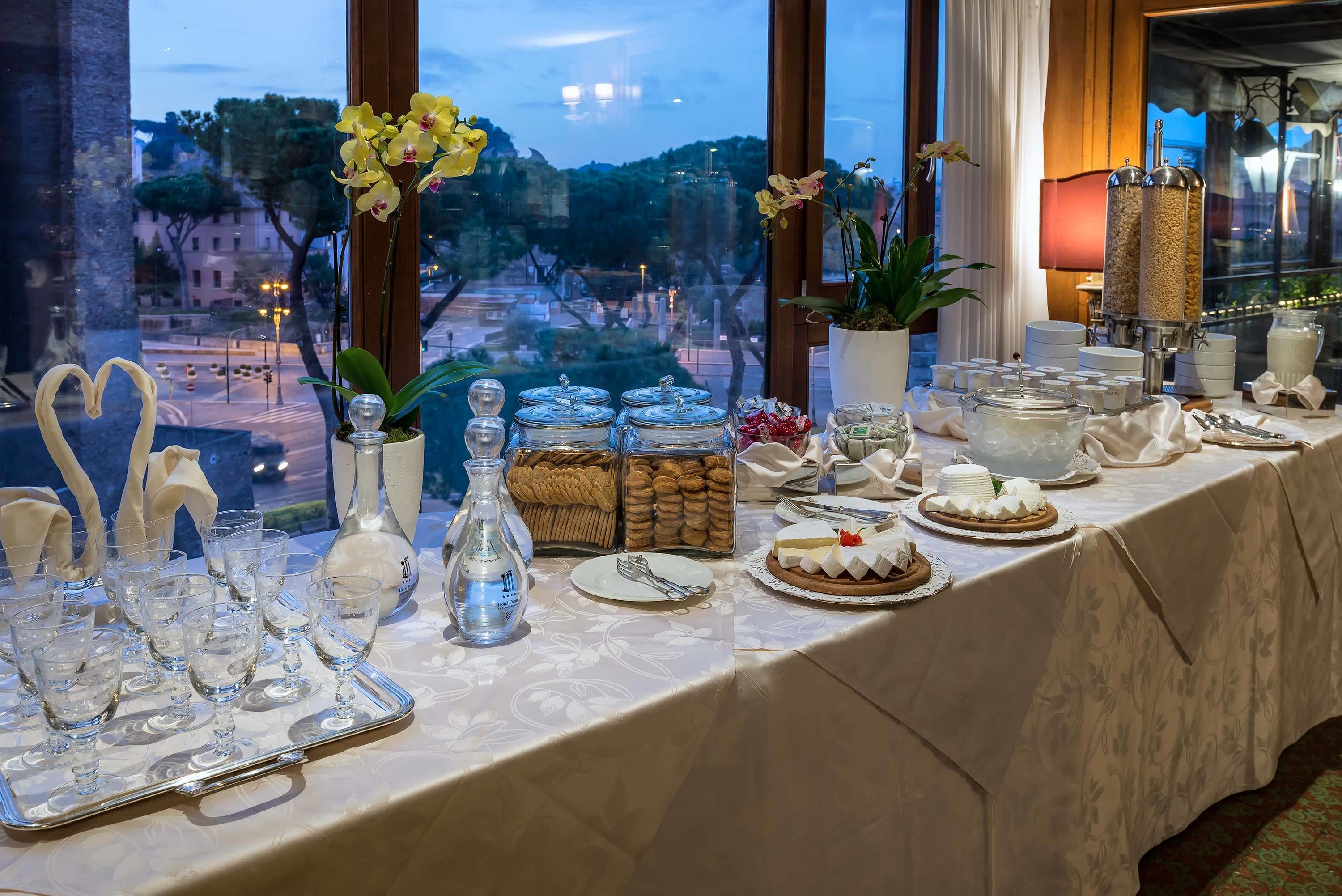 daily buffet breakfast (eur 18 per person)