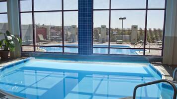 Indoor pool, outdoor pool