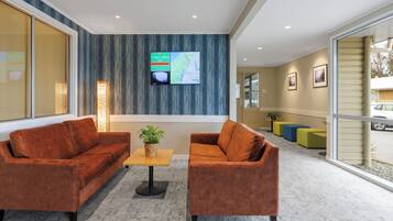 Siddeområde i lobbyen