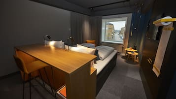 Hypo-allergenic bedding available, desk, blackout drapes