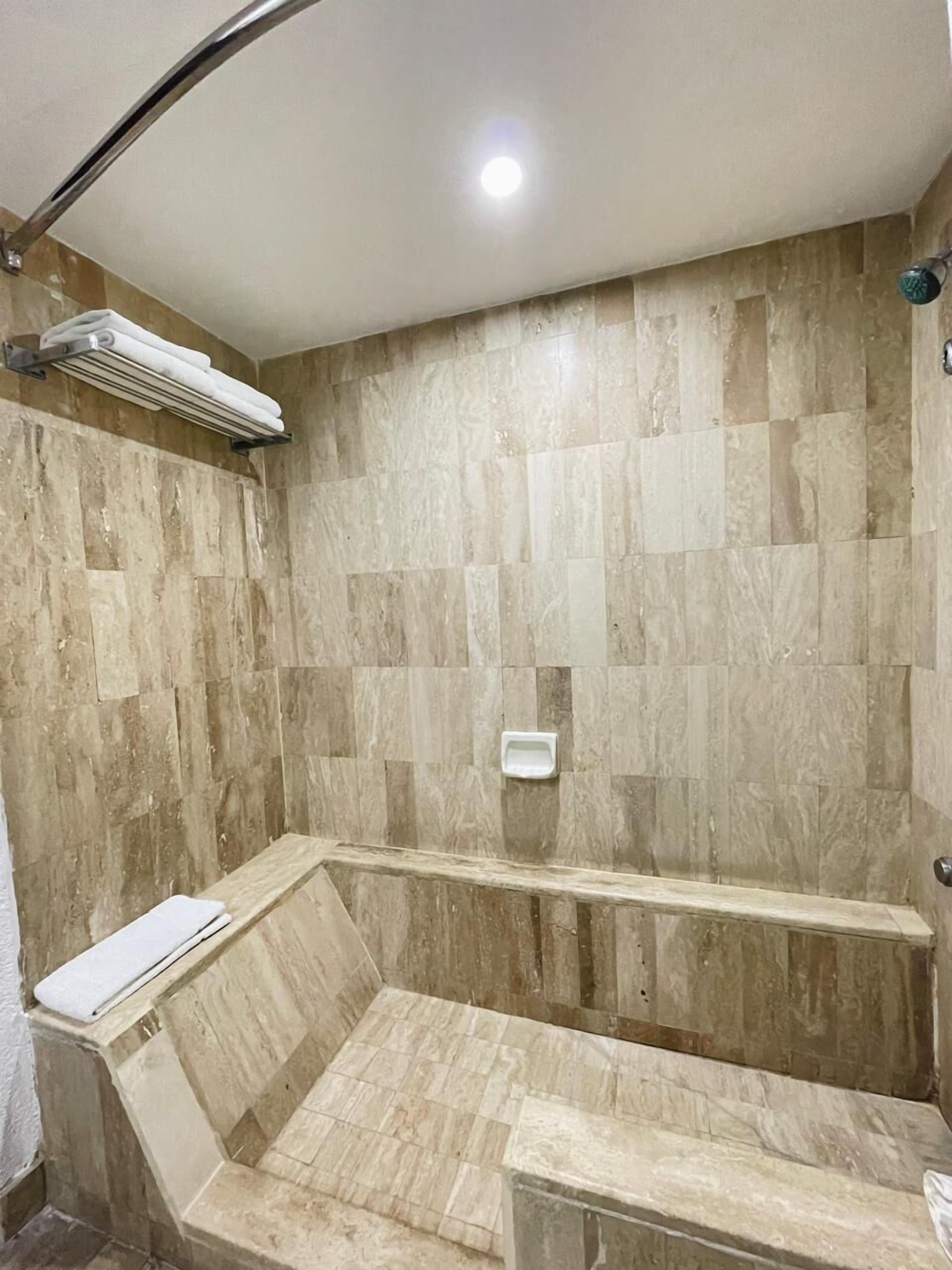 Traditional Room, 1 King Bed | Bathroom | Shower, hair dryer, towels