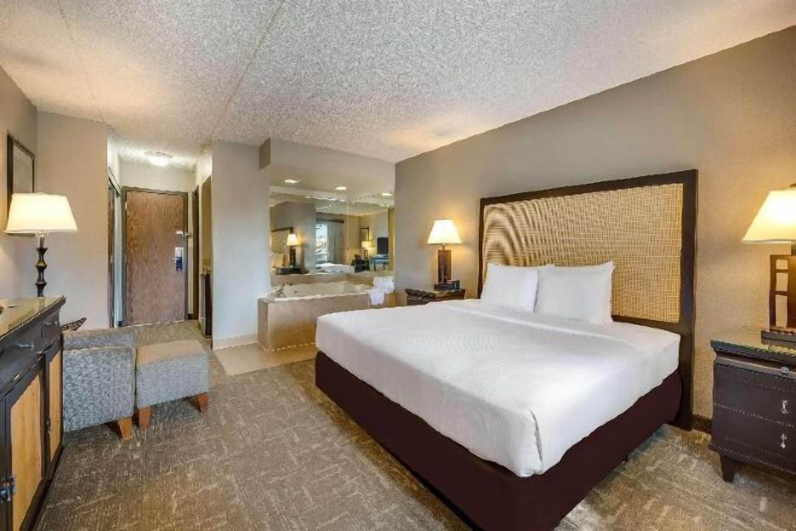 Desk, blackout curtains, iron/ironing board, free cots/infant beds