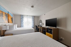 Standard Room, 2 Queen Beds | Pillowtop beds, desk, blackout drapes, free WiFi