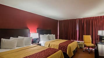 Desk, blackout curtains, iron/ironing board, free WiFi