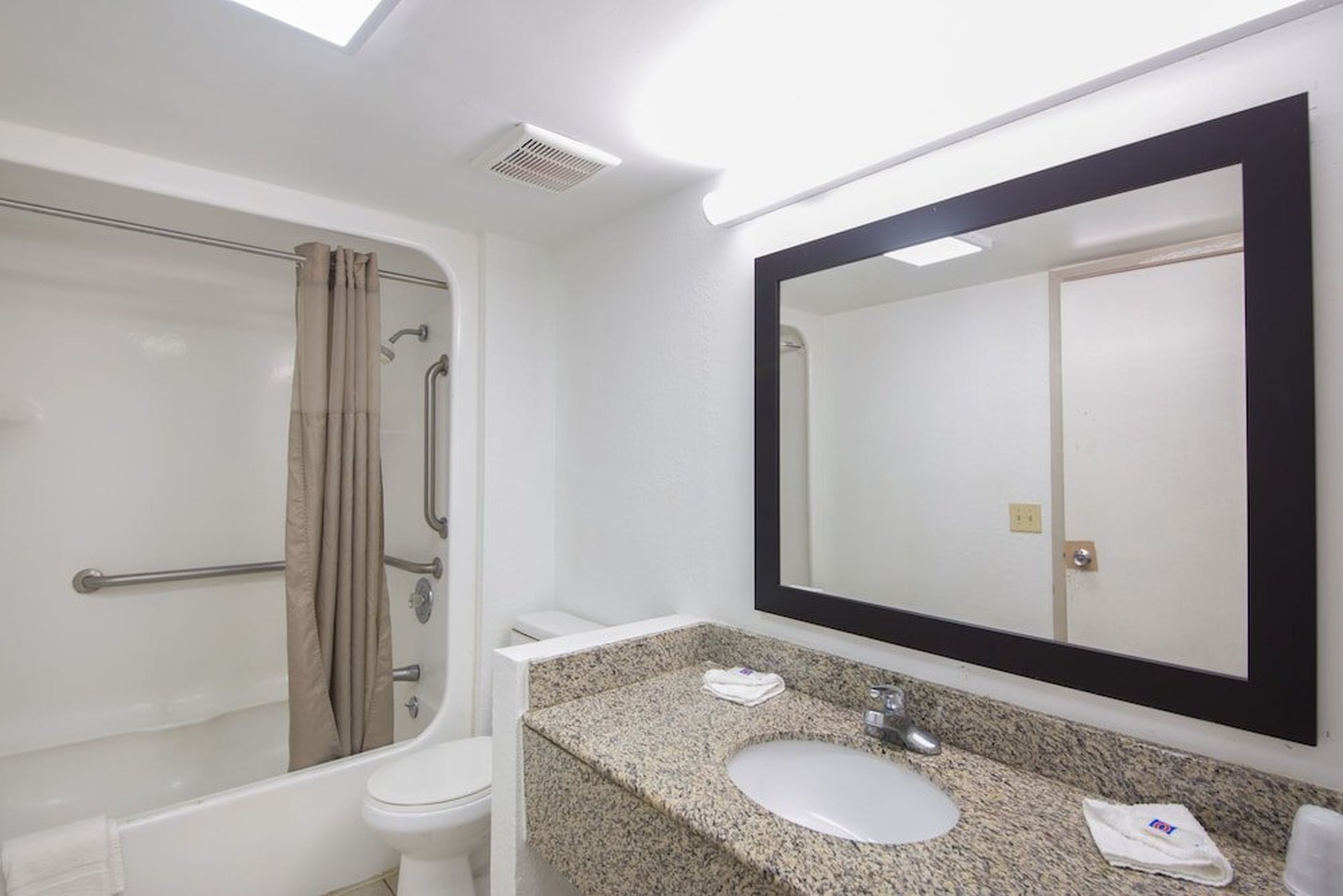 Free toiletries, hair dryer, towels, toilet paper
