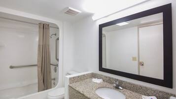 Free toiletries, hair dryer, towels, toilet paper