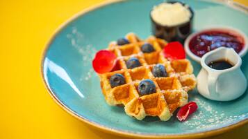 Daily buffet breakfast (NZD 35.00 per person)