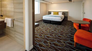 In-room safe, desk, laptop workspace, iron/ironing board